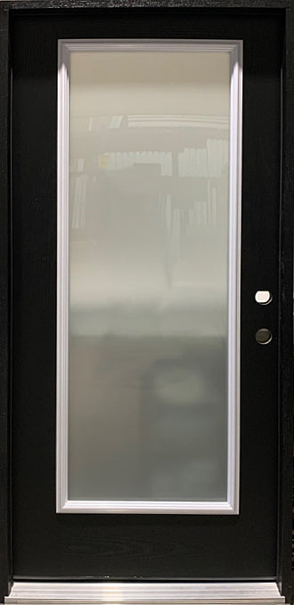 Insulated Entry Door, Full Glass Acid Etch 36