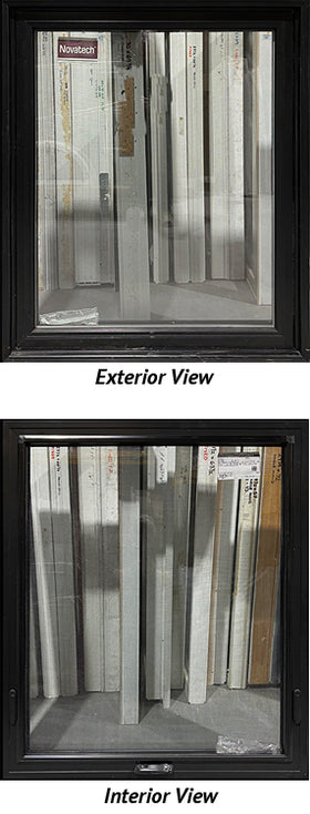 Awning Window 43 1/2" Wide x 52 1/2" Tall-Black In and Out