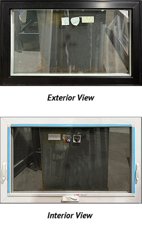 Awning Window 45 1/8" Wide x 27 3/4" Tall-Black Exterior