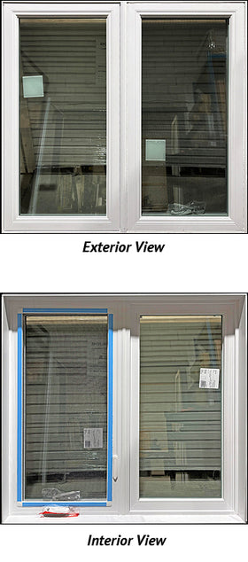 Casement Window 2-Section 48 3/4" Wide x 47" Tall, Low-e 366