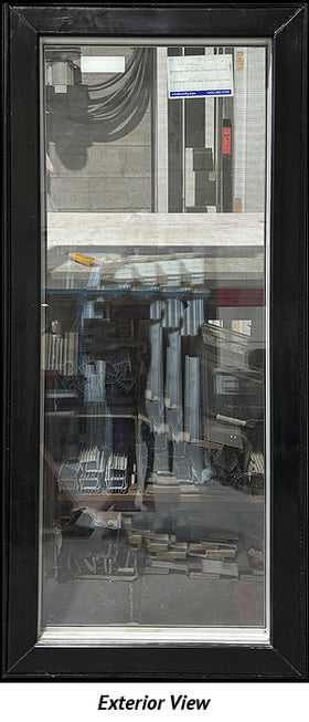 Casement Window Left Hinge 28" Wide x 64" Tall-Black Exterior