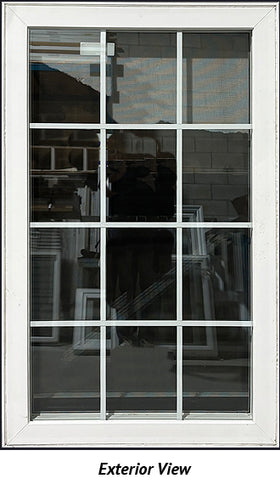 Casement Window 32 3/4" x 53 3/4" Right Hinge and Grill