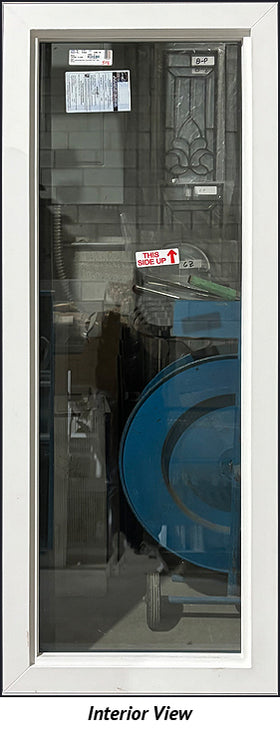 Fixed Window 26" Wide x 67" Tall-Triple Glazed-Black - 0