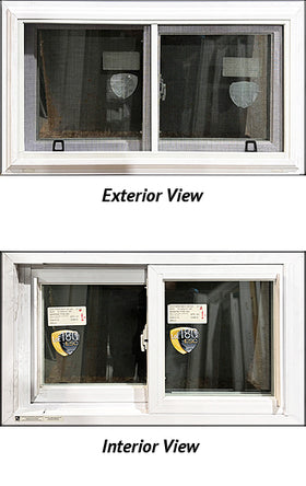 Side Sliding Basement Window 30 3/4" Wide x 18" Tall Triple Glass