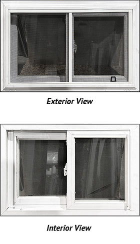 Side Sliding Basement Window 30" Wide x 20" Tall