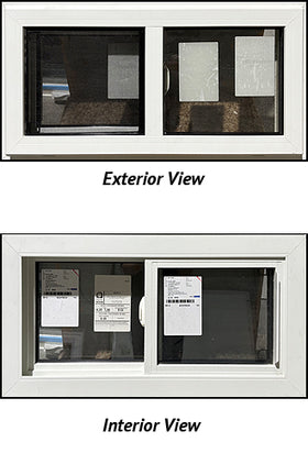 Side Sliding Window 31 1/2" Wide x 16 1/2" Tall