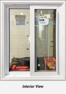 Side Sliding Window 24" Wide x 30 1/4" Tall-Black. - 0