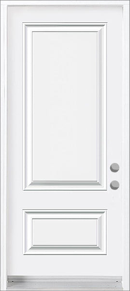 2-Panel Steel Insulated Entry Doors, 80" Tall-White Or Black