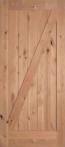 AUTHENTIC BARN DOORS-"Z" Style Knotty Alder