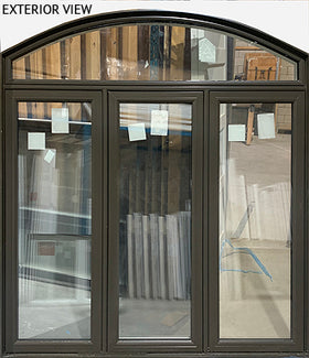 Casement Window-Curve Top 72" Wide x 82" Tall-Brown-Triple Glazed.