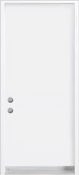 Flush Steel Insulated Utility Entry Doors, 80