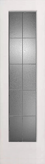 French Door 10-Lite Gluechip Frosted Glass Zinc Caming 24