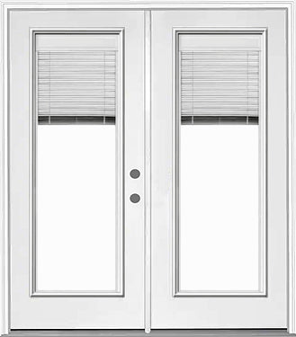 French Patio Doors with Internal Miniblinds
