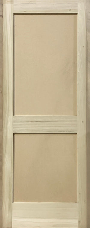 SHAKER 2 Panel Doors Paint Grade Poplar 1 3/4