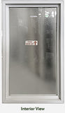 Fixed Window Frosted Glass 26" Wide x 43 ½" Tall.