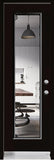 1-Lite Clear Glass Entry Doors-BLACK Exterior