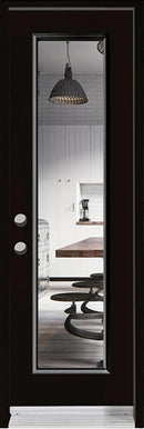 1-Lite Clear Glass Entry Doors-BLACK Exterior-4