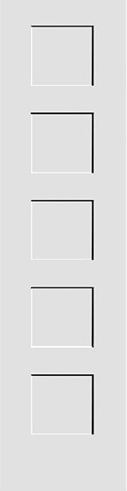 SHAKER DOORS 5-PANEL-MINOR BLEMISH OR REPAIRED 80