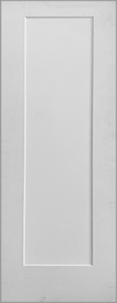 FLAT 1-PANEL DOORS, PRIMED, BEVELED BEADING - MINOR BLEMISH