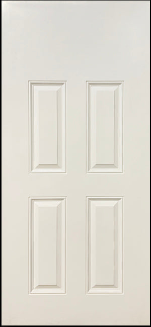 4-Panel Fiberglass Insulated Entry Door Slab 35 3/4" x 79"