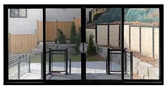 IN STOCK Patio Sliding Door 4 Panel 10ft. Wide x 80" Tall-BLACK