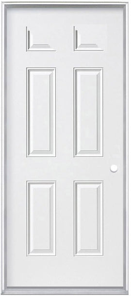 Steel Insulated Prehung Entry Doors, 4 1/2-Panel Design 34" or 36"