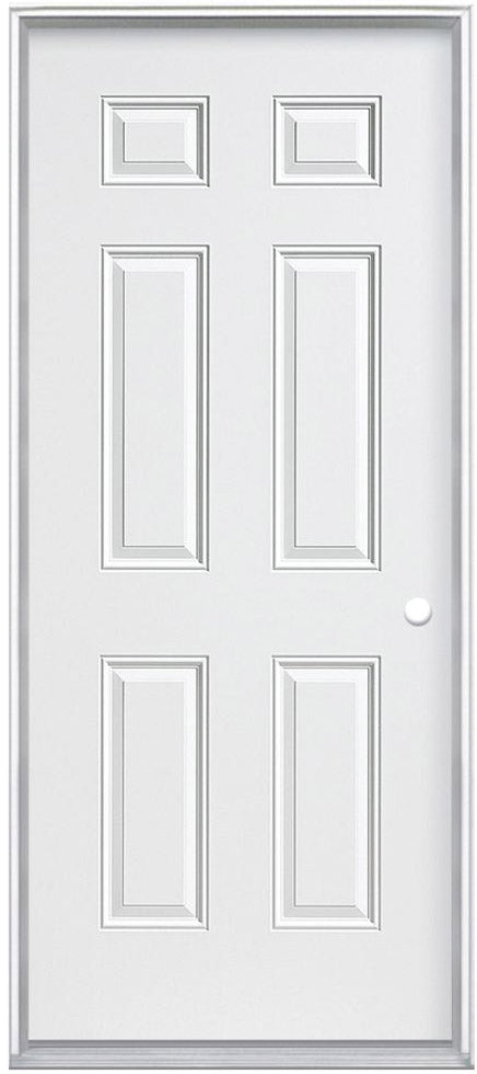 Steel Insulated Entry Doors, 6-Panel Design 32"