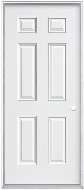 Steel Insulated Entry Doors, 6-Panel Design 32" - 0