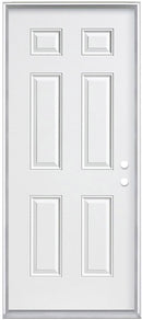 Steel Insulated Entry Doors, 6-Panel Design 34"-1