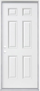 Steel Insulated Entry Doors, 6-Panel Design 34"-2