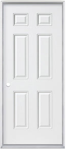 Steel Insulated Entry Doors, 6-Panel Design 32"-1