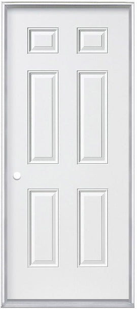 Steel Insulated Entry Doors, 6-Panel Design 32"