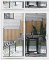 IN STOCK Patio Sliding Door With Transom-2 Panel 96" Wide x 108" Tall