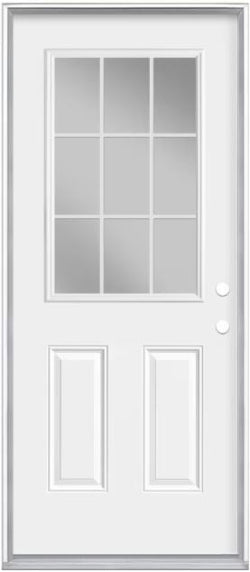 9-Lite Steel Entrance Door
