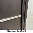 Insulated Steel Entry Door, "Modern Arc" Design 36" x 80" LH-3