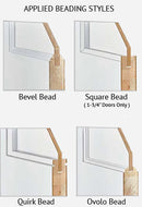 FLAT-PANEL 2-PANEL DOOR, OVOLO BEADING 32" x 80"-2