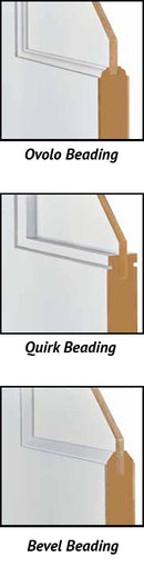 French Interior Doors Retro Series Narrow Reeded Glass.-6