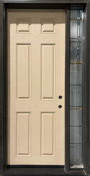 Fiberglass Entry Door with One Sidelite 46 1/2" Wide x 94 1/2" Tall-1