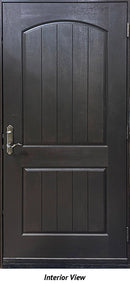 Fiberglass, 2-Panel Arch Design Prehung Entry Door 36" x 80" LH-2