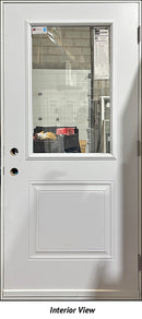 Entry Door 2-Panel Style Clear Glass 36 x 80 Left Hinge-2
