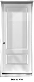 Steel Insulated Entry Door, 2-Panel Design 32" Right Hinge-1