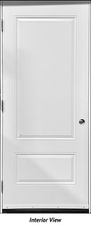 Steel Insulated Entry Door, 2-Panel Design 32" Right Hinge-2