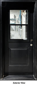 Entry Door Venting Window 34 x 80 Left Hinge Black-1