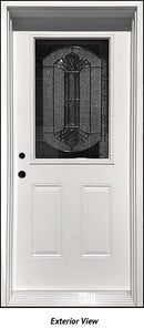 Insulated Entry Door, "Erin" Glass Design 34" x 80" RH-1