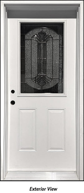 Insulated Entry Door, "Erin" Glass Design 34" x 80" RH