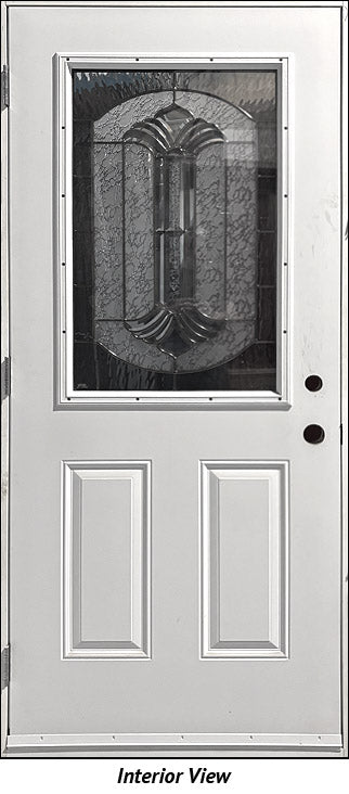 Insulated Entry Door, "Erin" Glass Design 34" x 80" RH