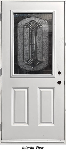 Insulated Entry Door, "Erin" Glass Design 34" x 80" RH - 0