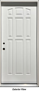 Steel Insulated Entry Door, 9-Panel Design 36" Right Hinge-1