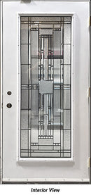 Insulated Entry Door, "Kirkfield" Glass Design 36" x 80" LH-2