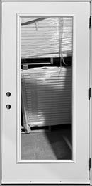 Steel Entry Door, Full Length Clear Glass, 38" Wide Left Hinge-2
